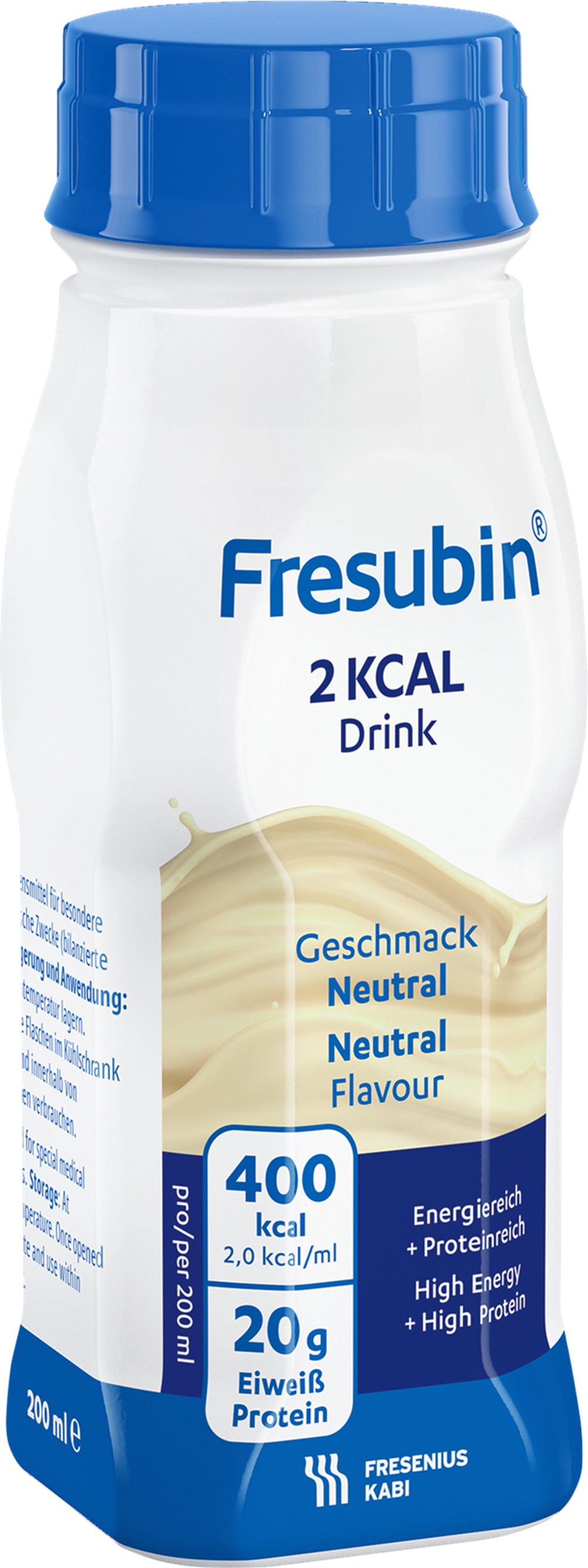 Neutralaus skonio Fresubin 2 kcal gėrimo buteliukas