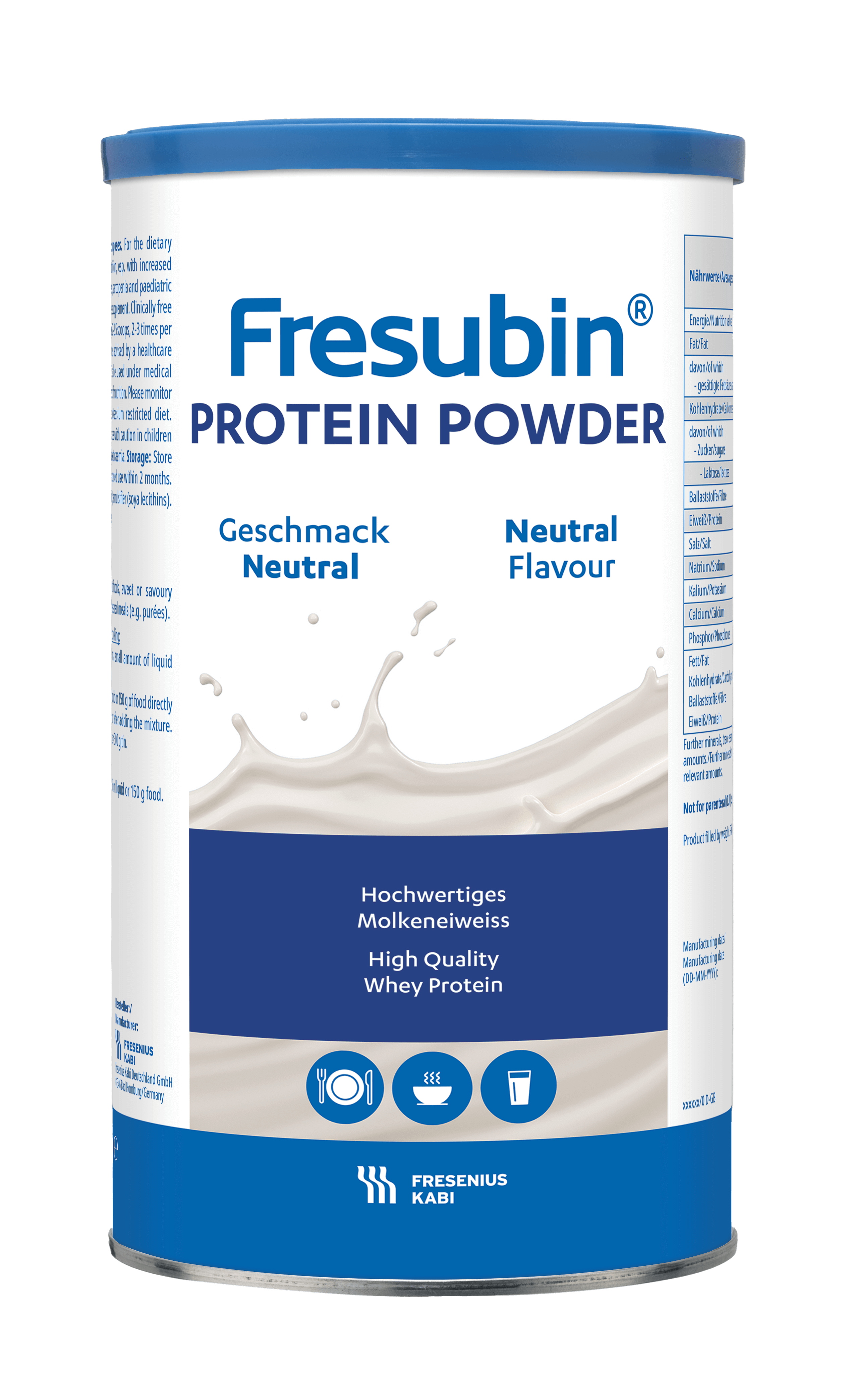 Baltymų miltelių produkto nuotrauka